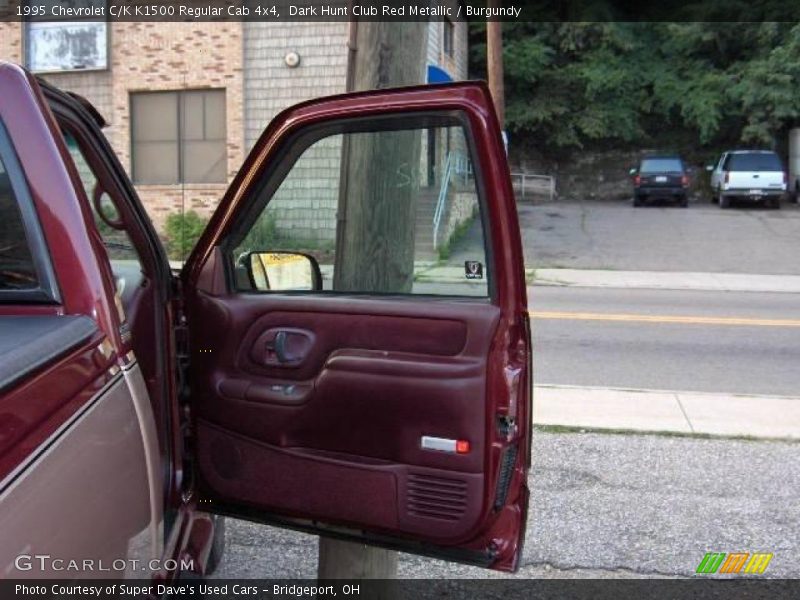 Dark Hunt Club Red Metallic / Burgundy 1995 Chevrolet C/K K1500 Regular Cab 4x4