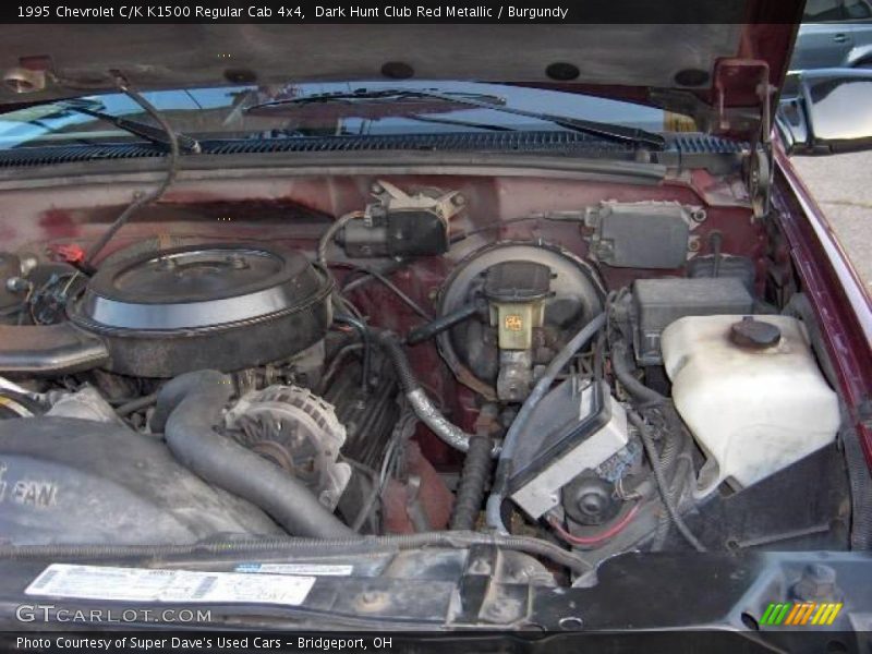 Dark Hunt Club Red Metallic / Burgundy 1995 Chevrolet C/K K1500 Regular Cab 4x4
