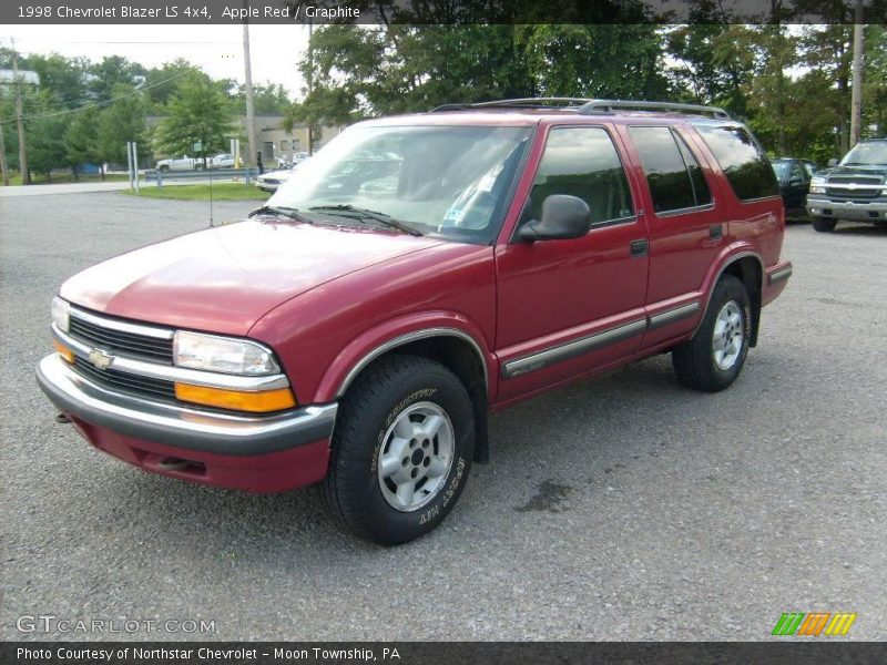 Apple Red / Graphite 1998 Chevrolet Blazer LS 4x4