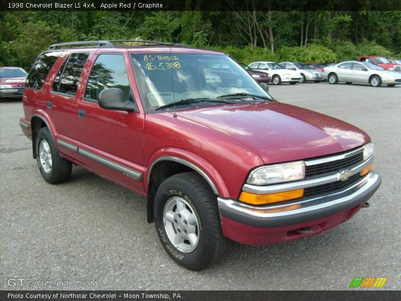 Apple Red / Graphite 1998 Chevrolet Blazer LS 4x4