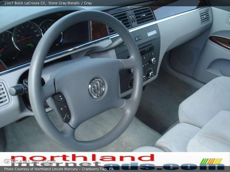 Stone Gray Metallic / Gray 2007 Buick LaCrosse CX
