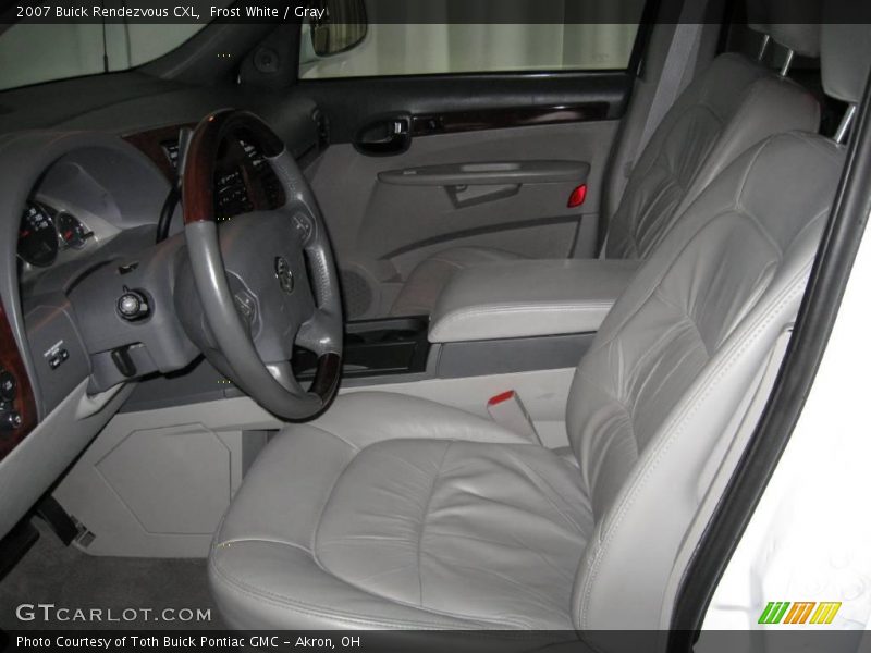 Frost White / Gray 2007 Buick Rendezvous CXL