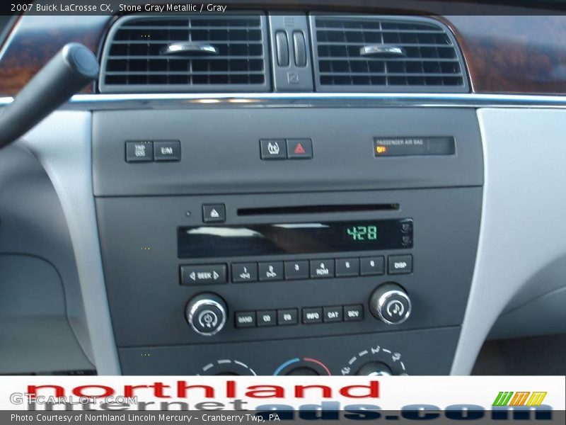 Stone Gray Metallic / Gray 2007 Buick LaCrosse CX