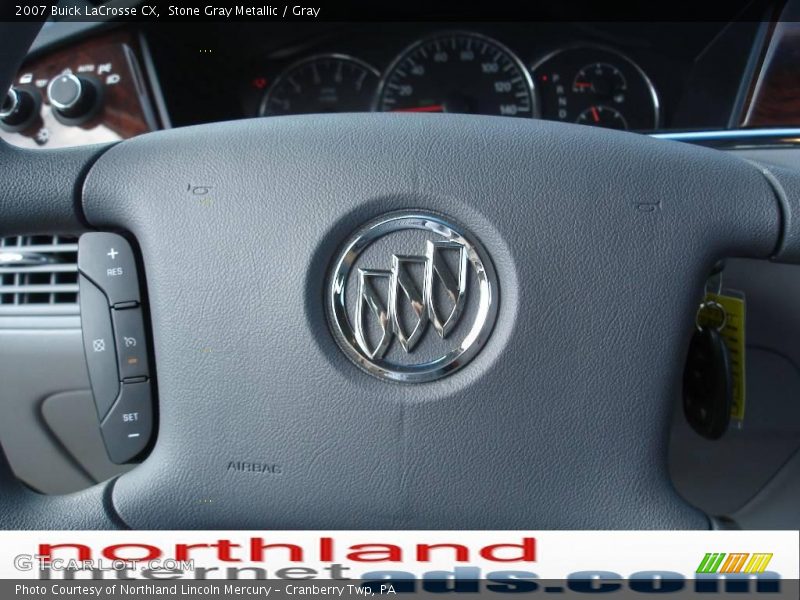 Stone Gray Metallic / Gray 2007 Buick LaCrosse CX