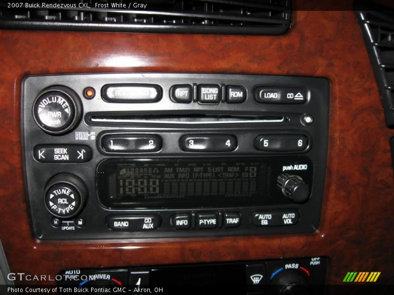 Frost White / Gray 2007 Buick Rendezvous CXL