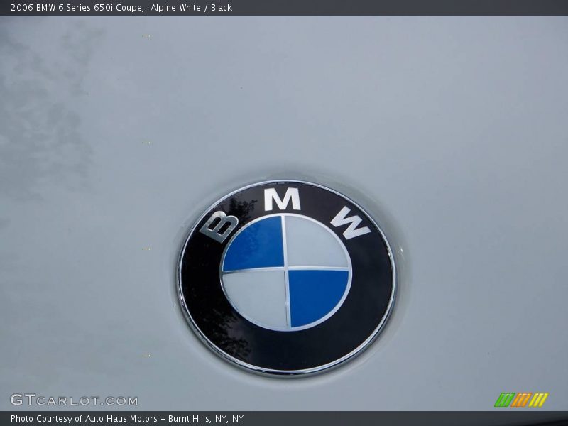 Alpine White / Black 2006 BMW 6 Series 650i Coupe