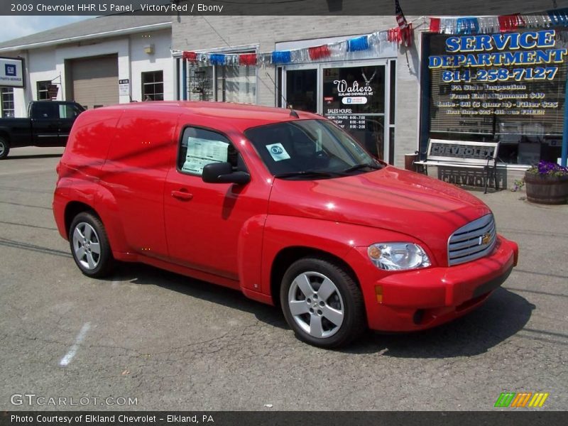Victory Red / Ebony 2009 Chevrolet HHR LS Panel