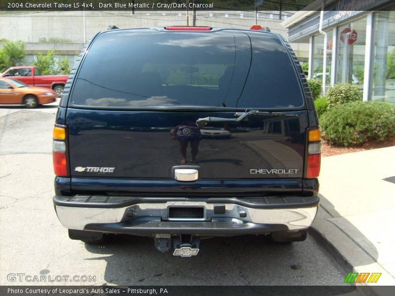 Dark Blue Metallic / Gray/Dark Charcoal 2004 Chevrolet Tahoe LS 4x4