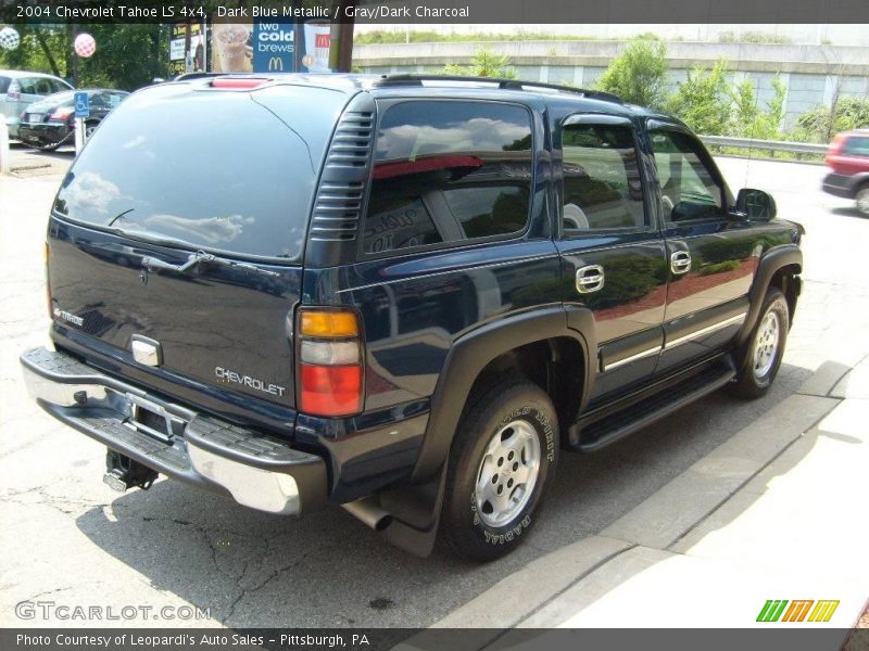 Dark Blue Metallic / Gray/Dark Charcoal 2004 Chevrolet Tahoe LS 4x4