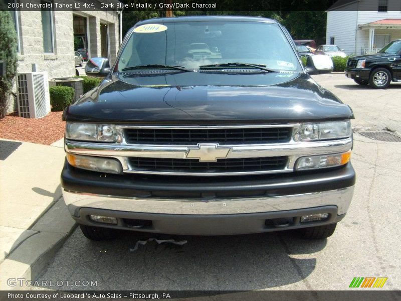 Dark Blue Metallic / Gray/Dark Charcoal 2004 Chevrolet Tahoe LS 4x4