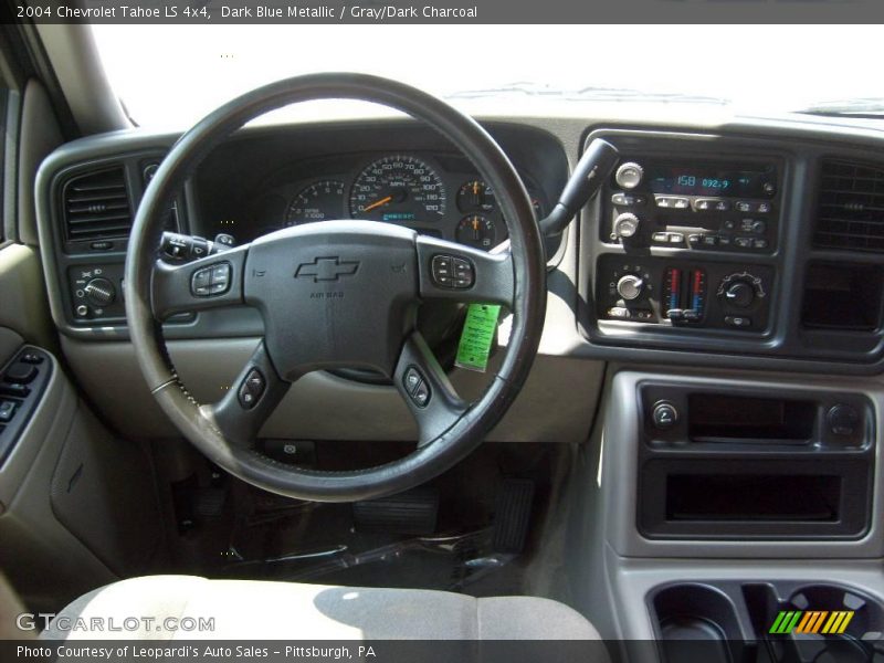 Dark Blue Metallic / Gray/Dark Charcoal 2004 Chevrolet Tahoe LS 4x4