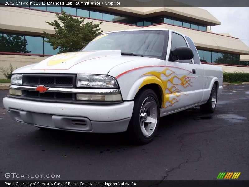 Summit White / Graphite 2002 Chevrolet S10 LS Extended Cab