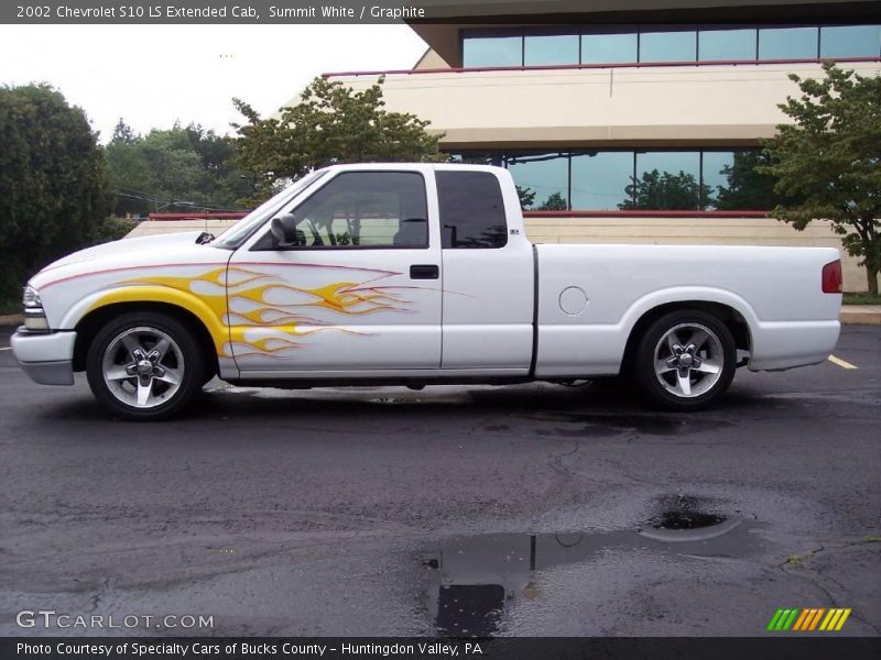Summit White / Graphite 2002 Chevrolet S10 LS Extended Cab