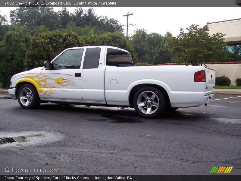 Summit White / Graphite 2002 Chevrolet S10 LS Extended Cab
