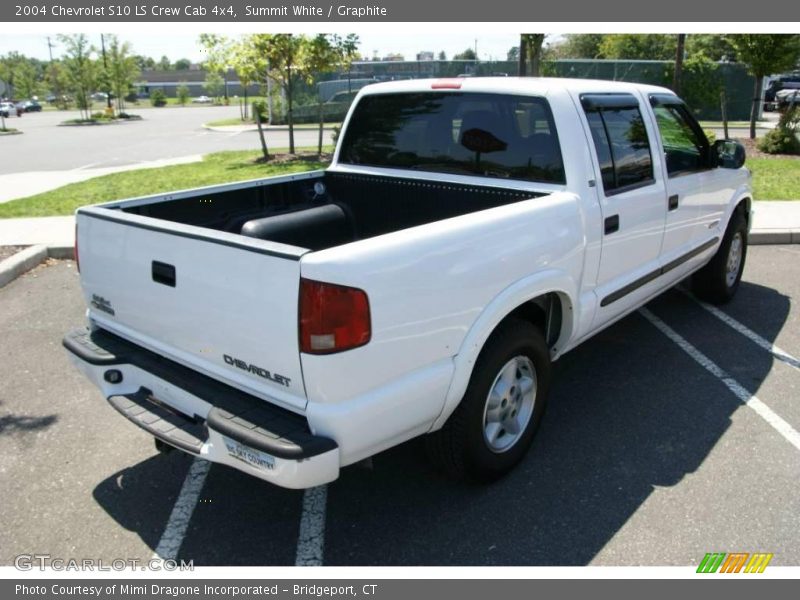 Summit White / Graphite 2004 Chevrolet S10 LS Crew Cab 4x4