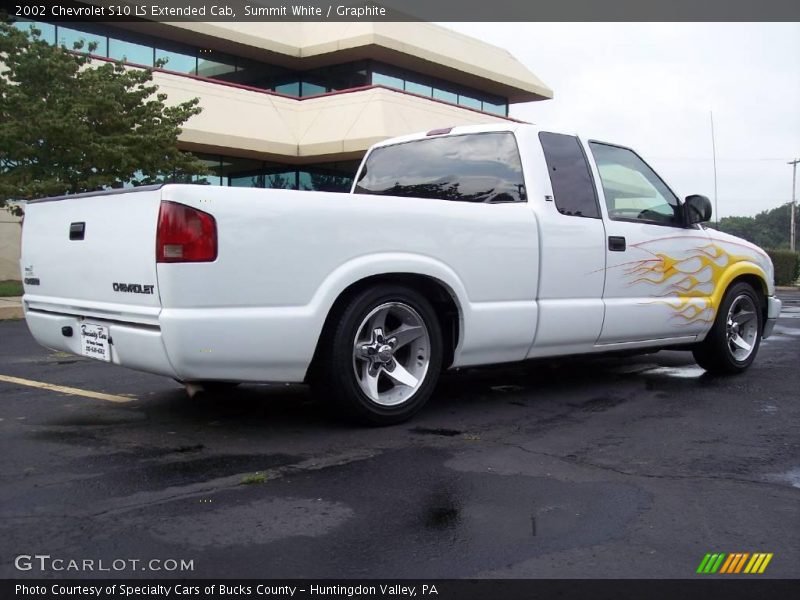 Summit White / Graphite 2002 Chevrolet S10 LS Extended Cab