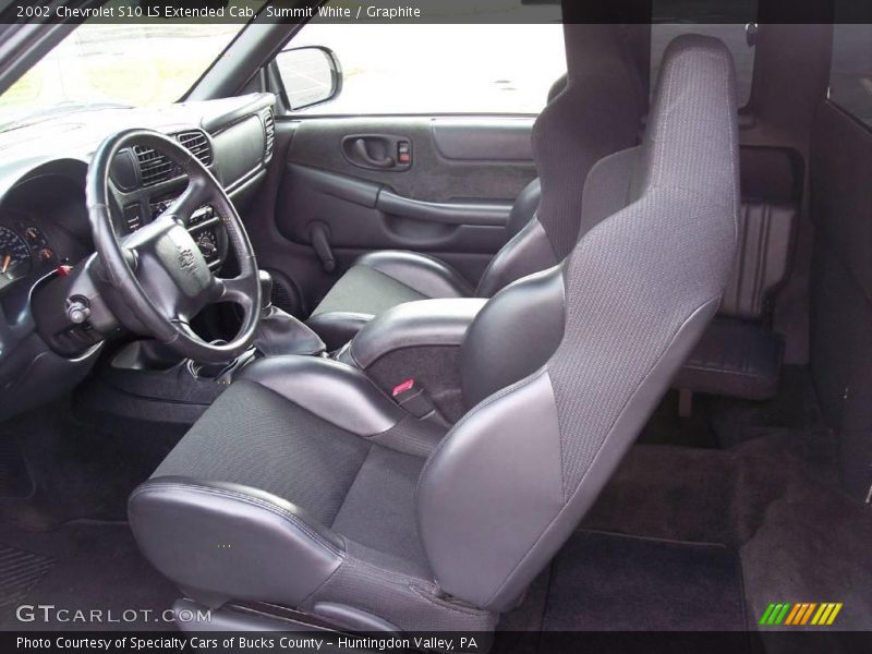 Summit White / Graphite 2002 Chevrolet S10 LS Extended Cab