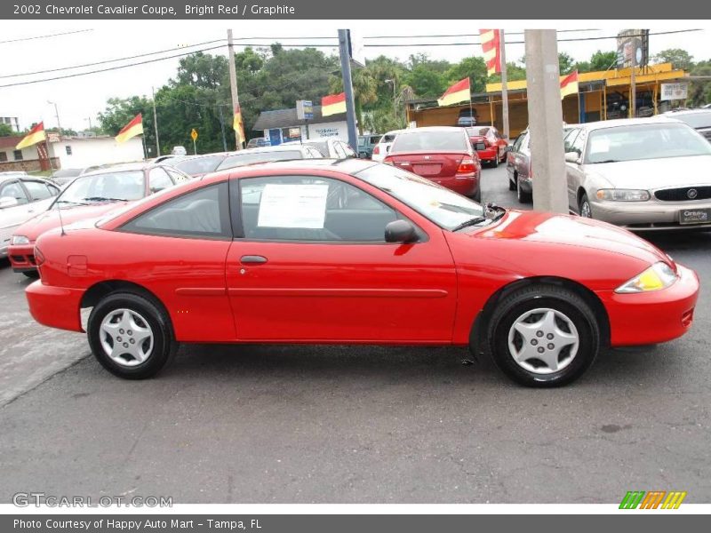 Bright Red / Graphite 2002 Chevrolet Cavalier Coupe