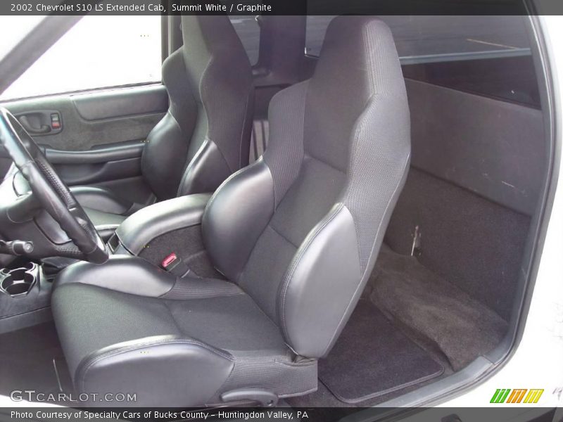 Summit White / Graphite 2002 Chevrolet S10 LS Extended Cab