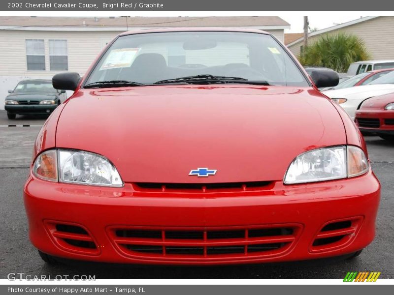 Bright Red / Graphite 2002 Chevrolet Cavalier Coupe