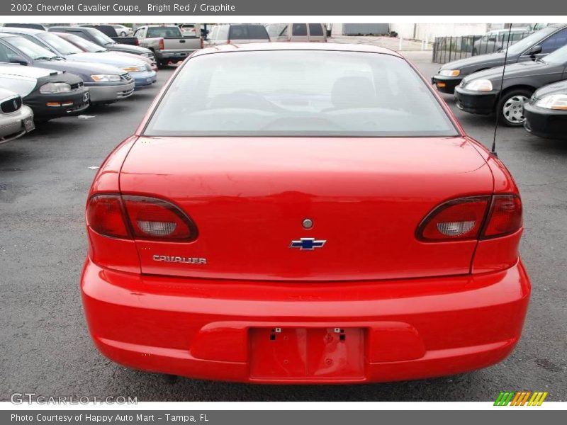 Bright Red / Graphite 2002 Chevrolet Cavalier Coupe