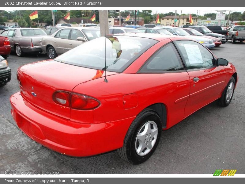 Bright Red / Graphite 2002 Chevrolet Cavalier Coupe