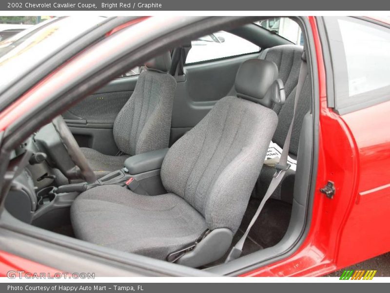 Bright Red / Graphite 2002 Chevrolet Cavalier Coupe