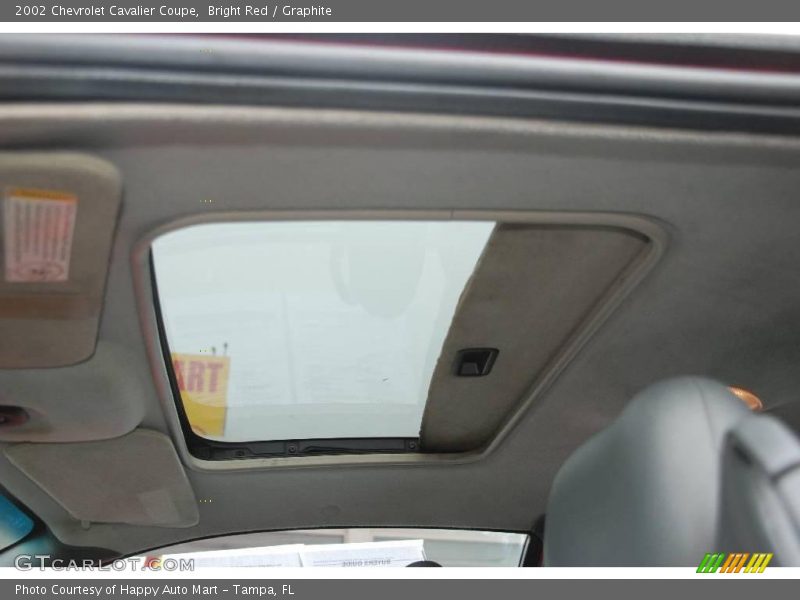 Bright Red / Graphite 2002 Chevrolet Cavalier Coupe