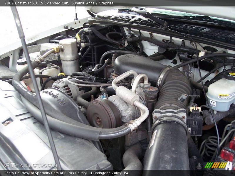 Summit White / Graphite 2002 Chevrolet S10 LS Extended Cab