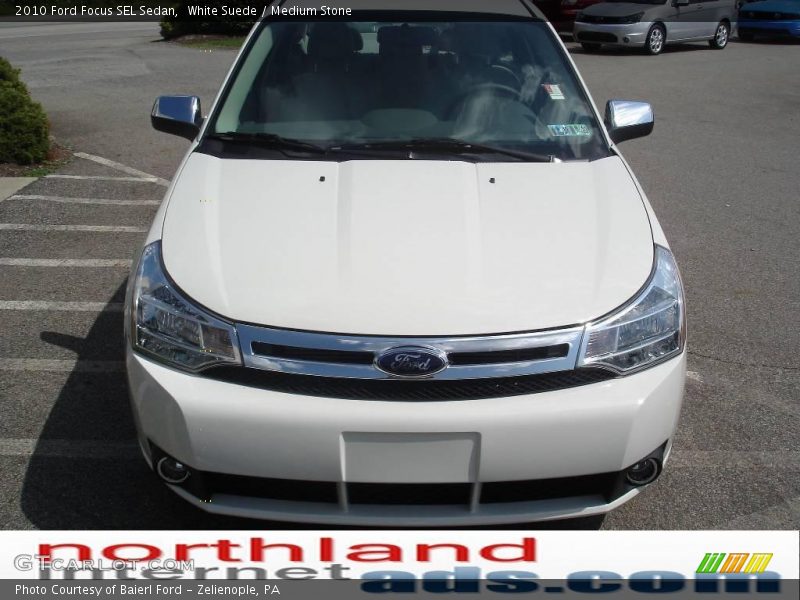 White Suede / Medium Stone 2010 Ford Focus SEL Sedan