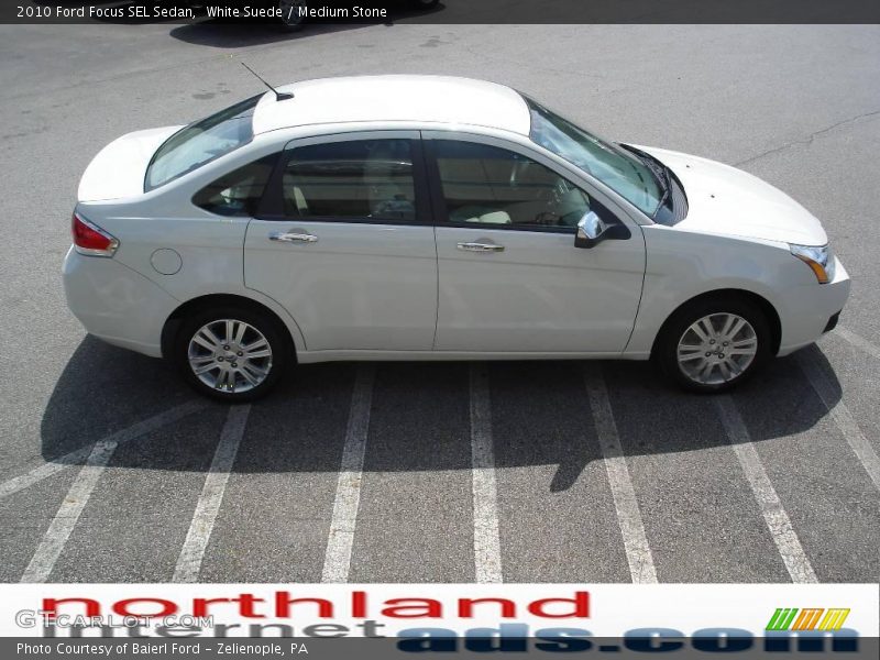 White Suede / Medium Stone 2010 Ford Focus SEL Sedan