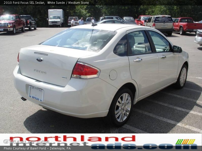 White Suede / Medium Stone 2010 Ford Focus SEL Sedan