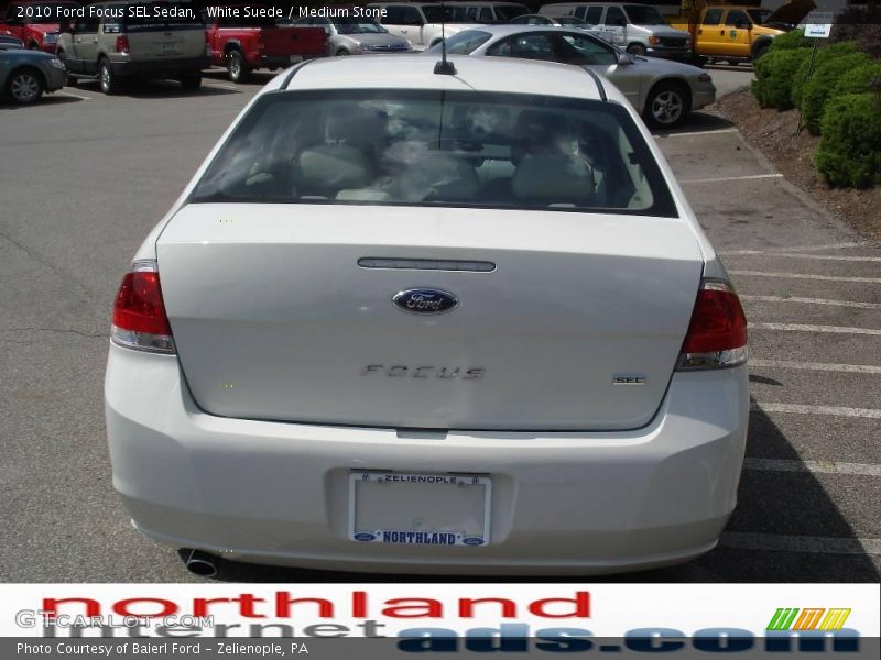 White Suede / Medium Stone 2010 Ford Focus SEL Sedan