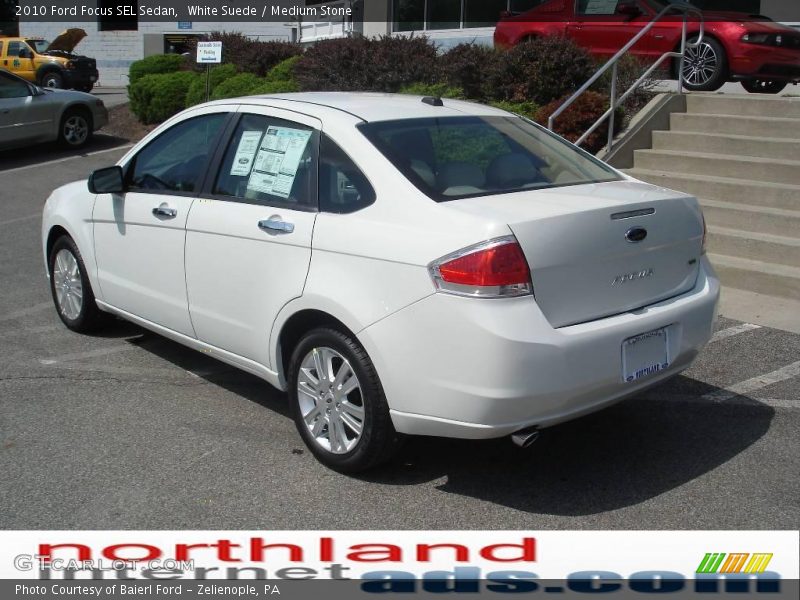 White Suede / Medium Stone 2010 Ford Focus SEL Sedan