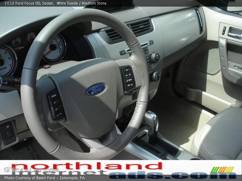White Suede / Medium Stone 2010 Ford Focus SEL Sedan