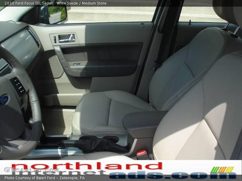 White Suede / Medium Stone 2010 Ford Focus SEL Sedan