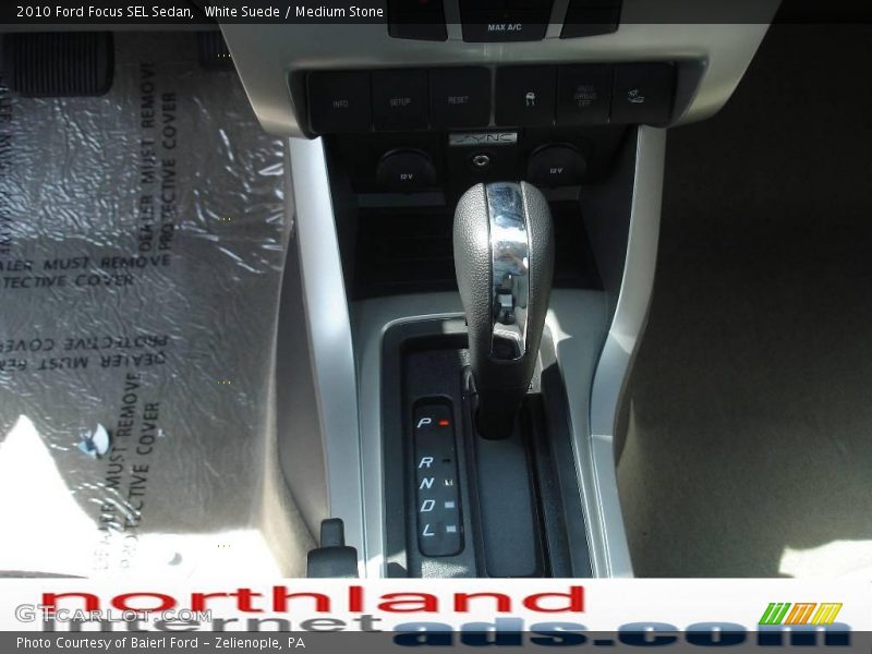 White Suede / Medium Stone 2010 Ford Focus SEL Sedan