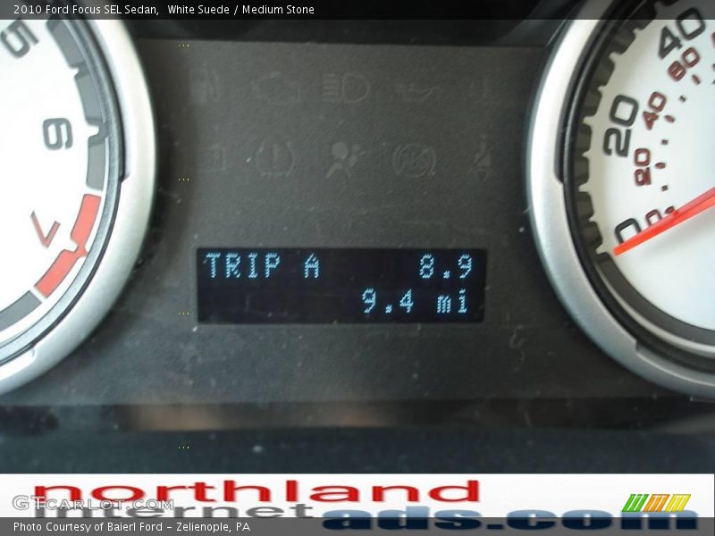 White Suede / Medium Stone 2010 Ford Focus SEL Sedan