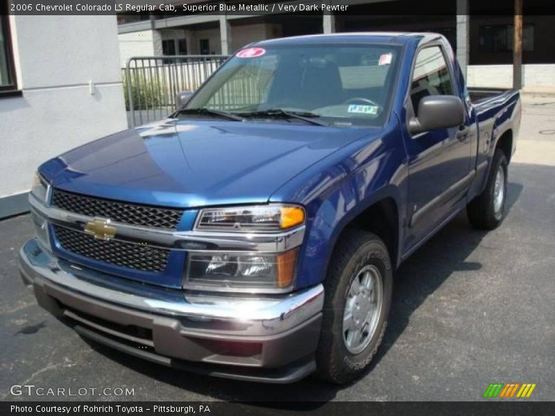 Superior Blue Metallic / Very Dark Pewter 2006 Chevrolet Colorado LS Regular Cab