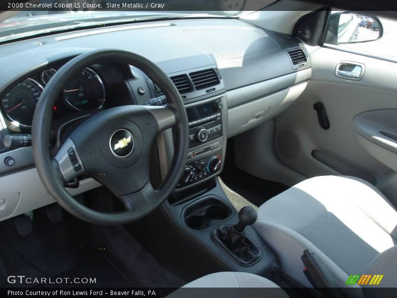 Slate Metallic / Gray 2008 Chevrolet Cobalt LS Coupe