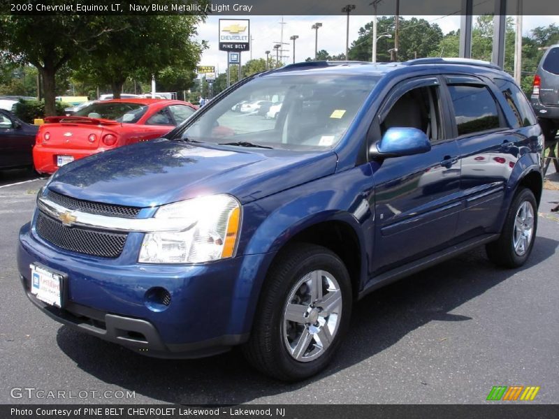 Navy Blue Metallic / Light Gray 2008 Chevrolet Equinox LT