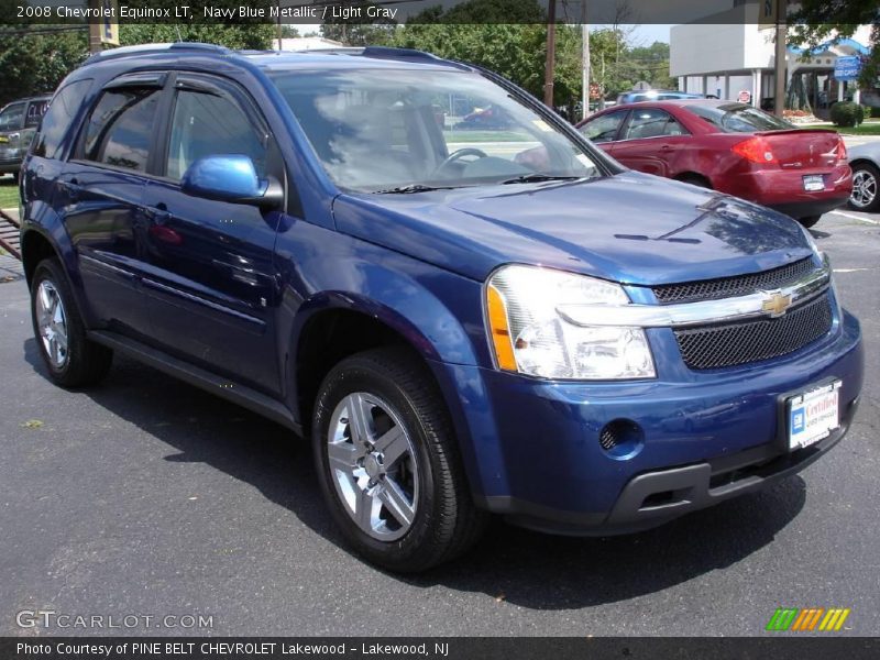 Navy Blue Metallic / Light Gray 2008 Chevrolet Equinox LT