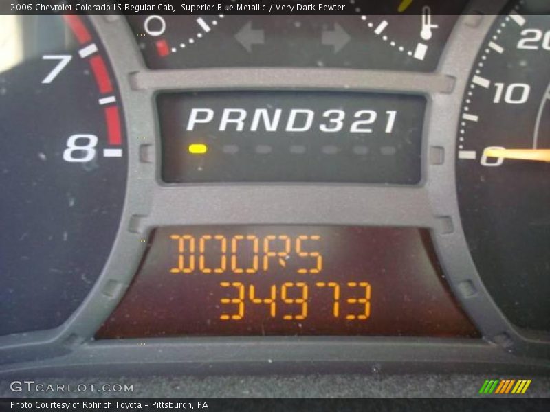 Superior Blue Metallic / Very Dark Pewter 2006 Chevrolet Colorado LS Regular Cab