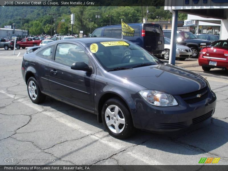 Slate Metallic / Gray 2008 Chevrolet Cobalt LS Coupe