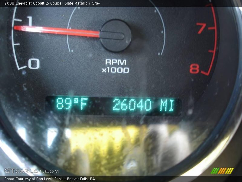 Slate Metallic / Gray 2008 Chevrolet Cobalt LS Coupe