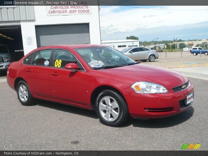 Precision Red / Gray 2008 Chevrolet Impala LT