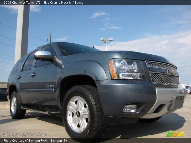 Blue Granite Metallic / Ebony 2008 Chevrolet Tahoe LTZ