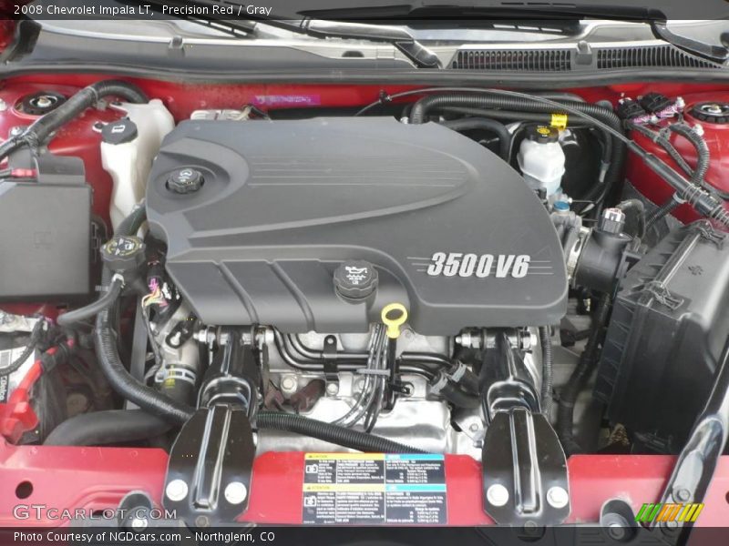 Precision Red / Gray 2008 Chevrolet Impala LT
