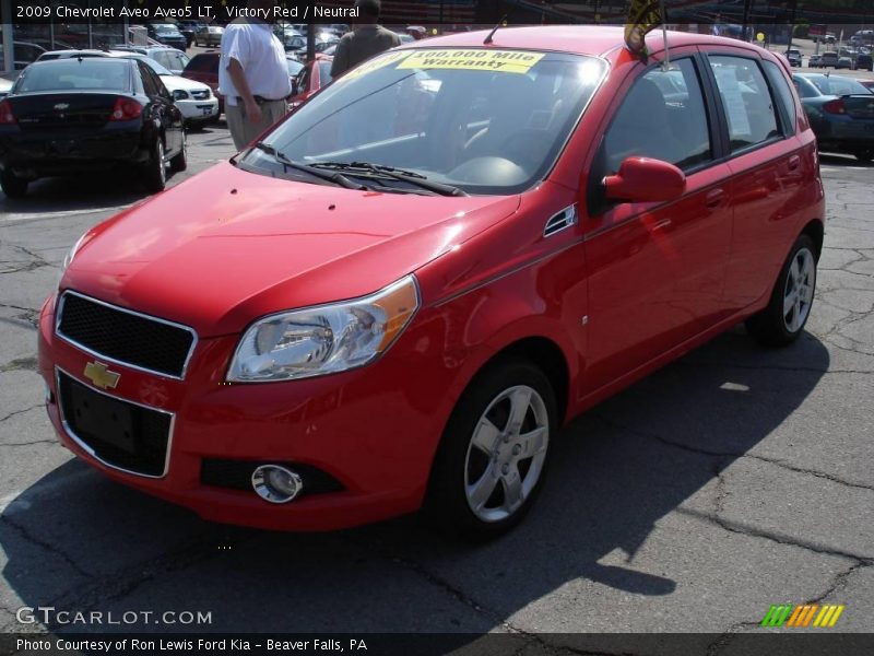 Victory Red / Neutral 2009 Chevrolet Aveo Aveo5 LT
