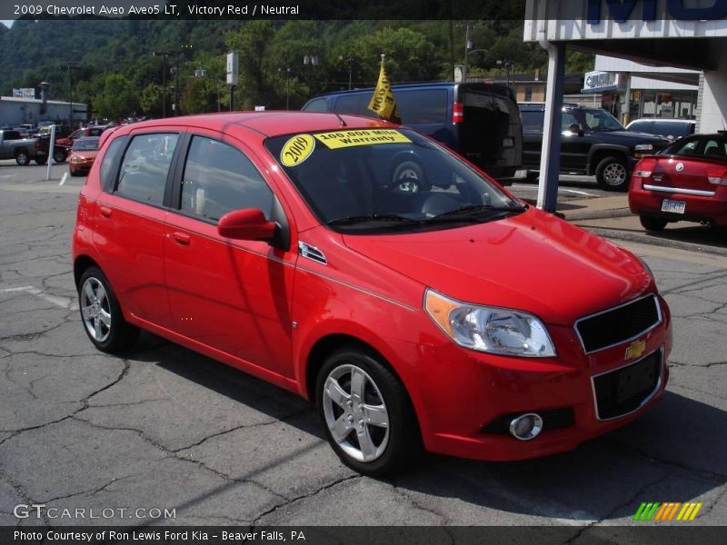 Victory Red / Neutral 2009 Chevrolet Aveo Aveo5 LT